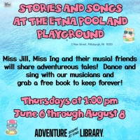 Stories and Songs at the Pool & Playground! 